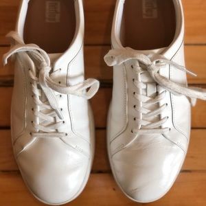 Fitflop white leather sneakers